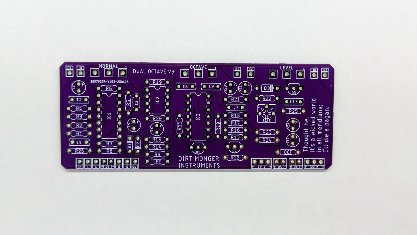 Dual Octave DIY PCB