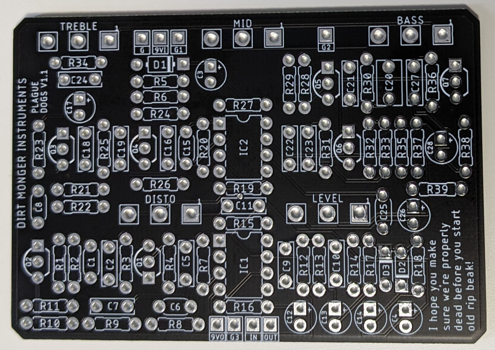 DOD Death Metal DIY PCB Clone