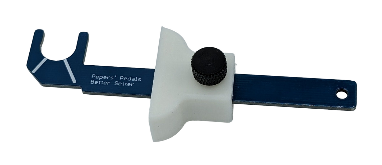 Pepers' Pedals Better Setter Alignment Tool – Dirt Monger Instruments